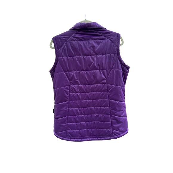 CABELA'S Purple Puffy Vest Full Zip Primaloft fall winter spring women’s Large - Picture 5 of 8